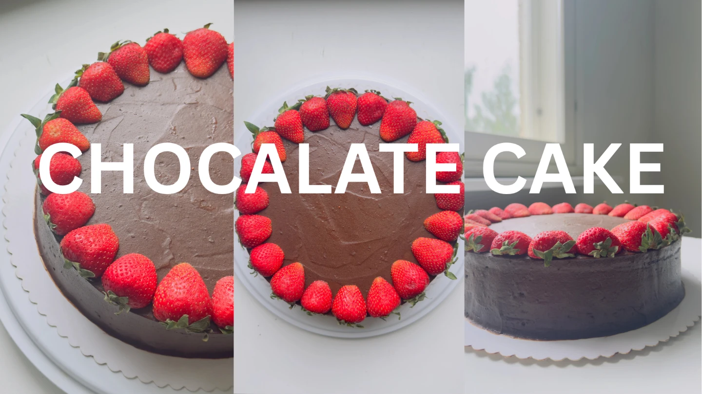 Chocolate Strawberry Celebration Cake