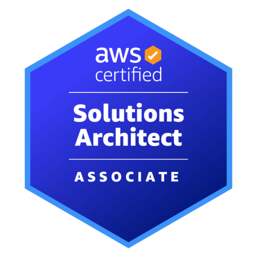 AWS Certified Solutions Architect – Associate (SAA-C03) certification badge